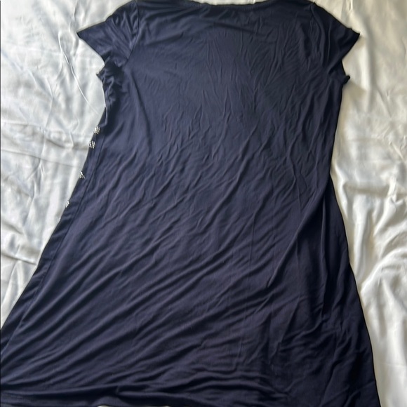 Calvin Klein Black Fitted Sleeveless Graphic Top - Picture 4 of 6